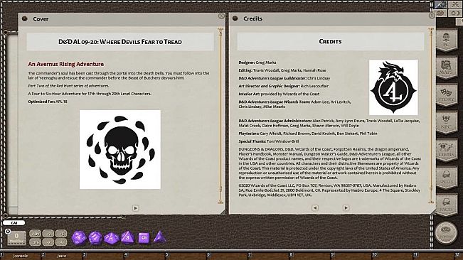 Fantasy Grounds - D&D Adventurers League 09-20 Where Devils Fear to Tread