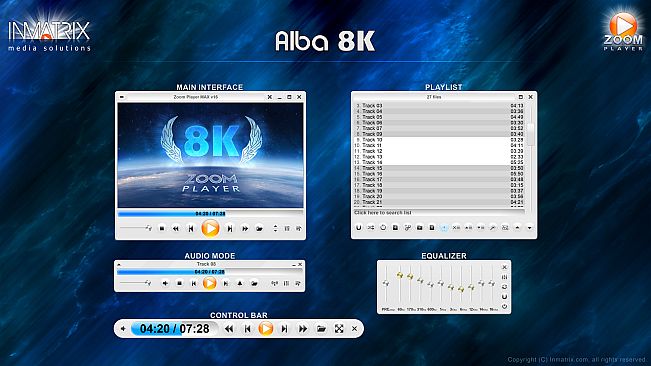 Zoom Player Alba8K skin