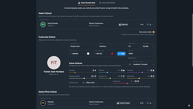 Football Coach: College Dynasty