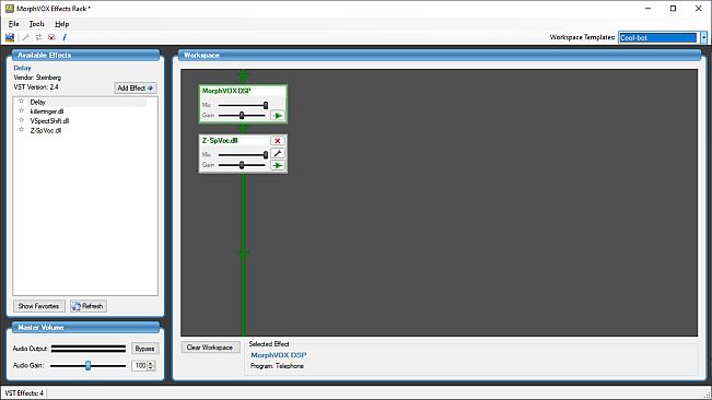 MorphVOX Pro - Effects Rack