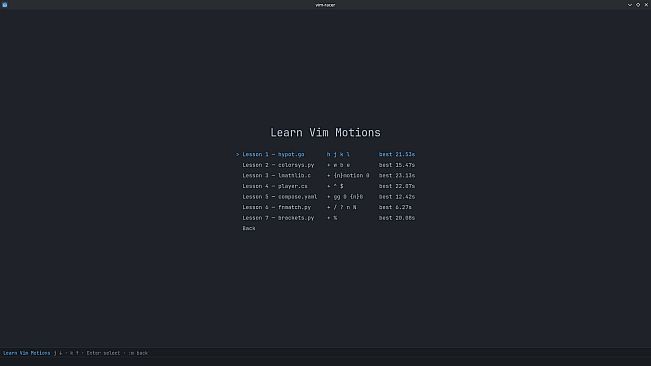 vim racer
