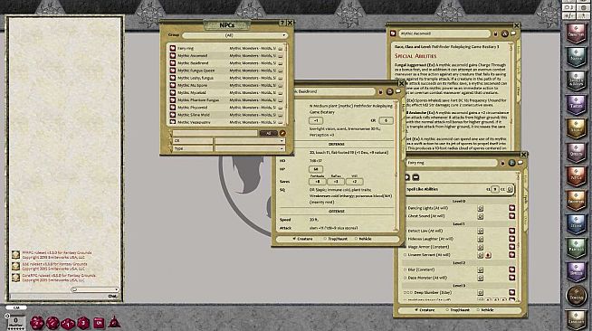 Fantasy Grounds - Mythic Monsters #2: Molds, Slimes, and Fungi (PFRPG)