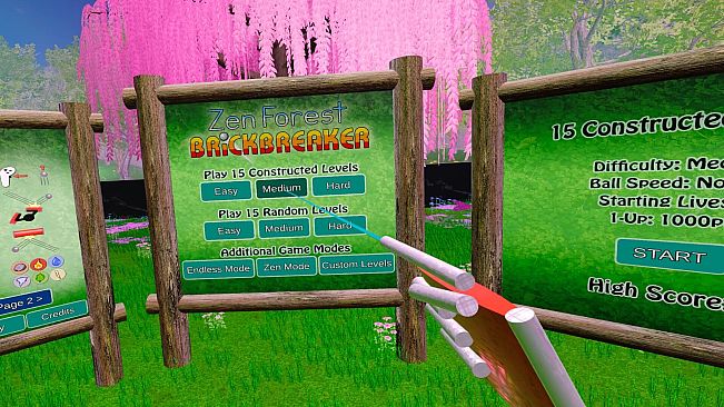 Zen Forest Brick Breaker VR