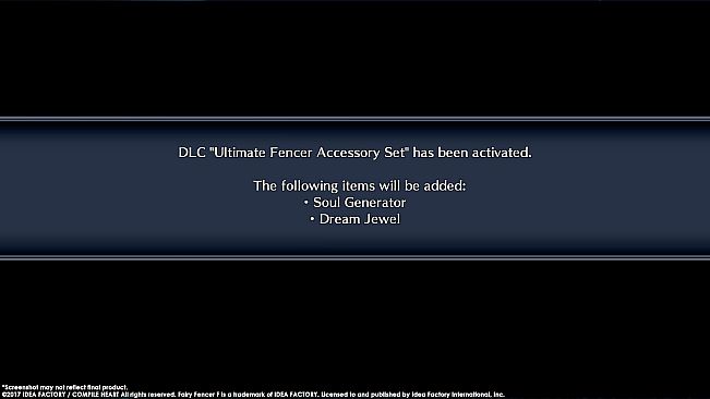 Fairy Fencer F ADF Ultimate Fencer Accessory Set