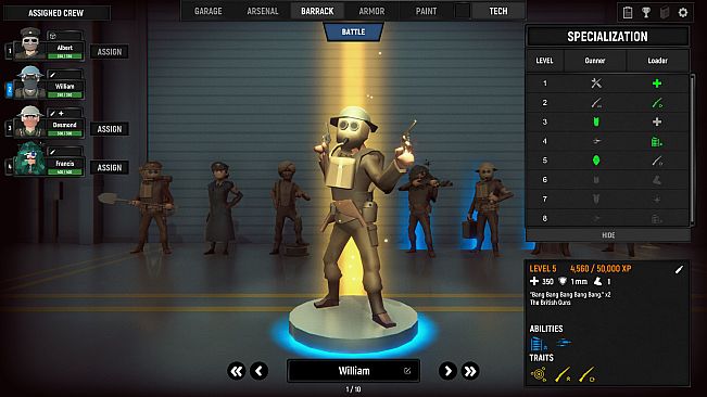 Armored Battle Crew [World War 1] - Tank Warfare and Crew Management Simulator