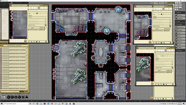 Fantasy Grounds - Pathfinder RPG - Map Pack - Starship Decks