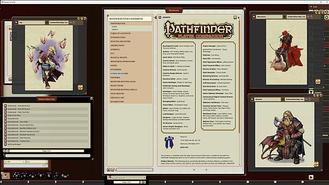 Fantasy Grounds - Pathfinder RPG - Pathfinder Companion: Monster Hunter's Handbook
