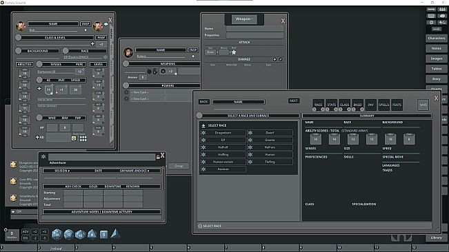 Fantasy Grounds - FG Theme - Modern Dark Theme