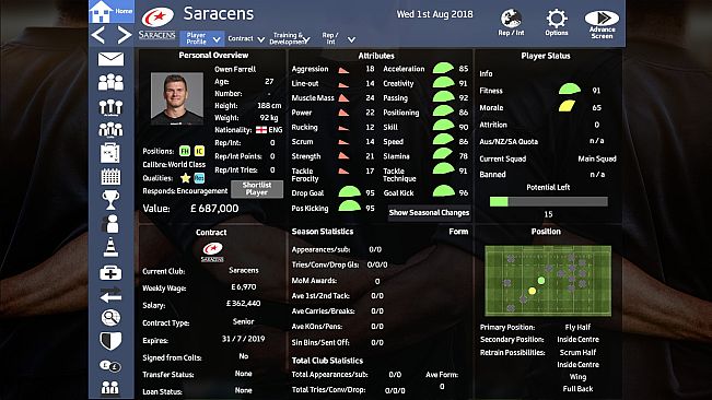 RUTM 2017 - Season 2018/19 Update