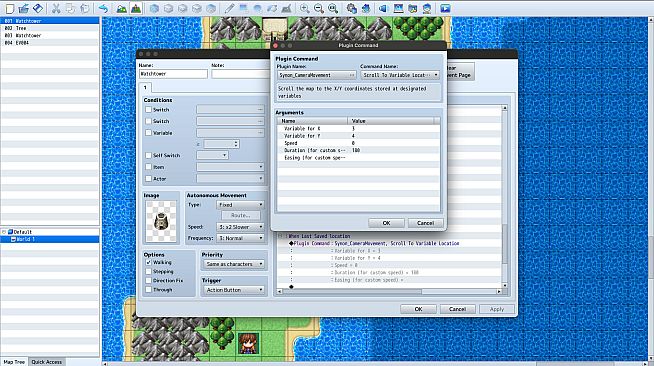 RPG Maker MZ - CAMERA MOVEMENT PLUGIN