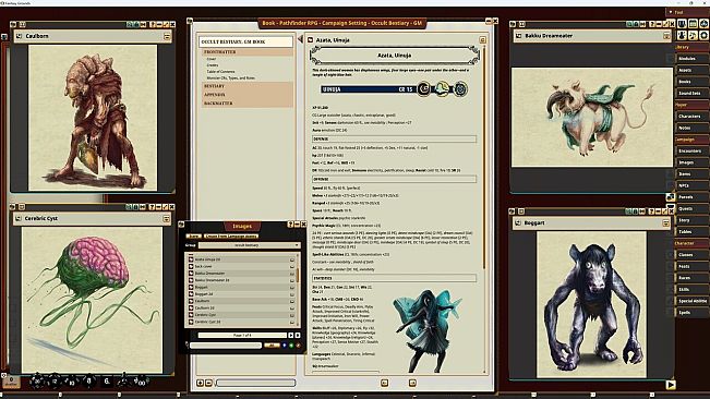 Fantasy Grounds - Pathfinder RPG - Campaign Setting: Occult Bestiary