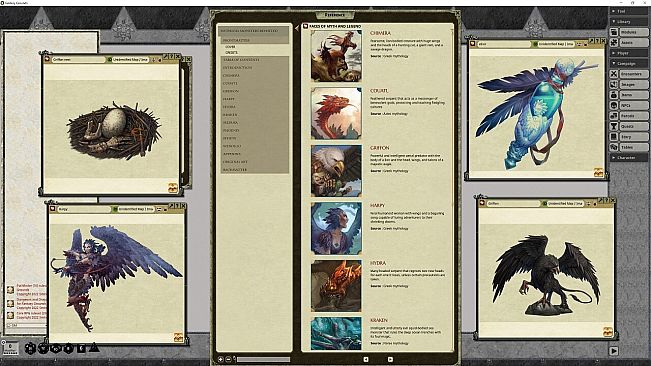 Fantasy Grounds - Pathfinder RPG - Campaign Setting: Mythical Monsters Revisited