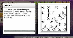 Puzzle by Nikoli W Hashiwokakero