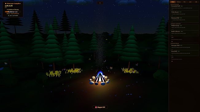 The Throwing Pinecones Into A Campfire Game