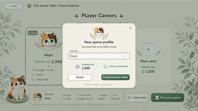 The Usual Table: Texas Hold'em