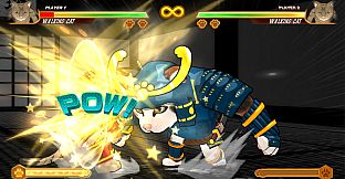 Fight Of Animals - Samurai Costume/Walking Cat