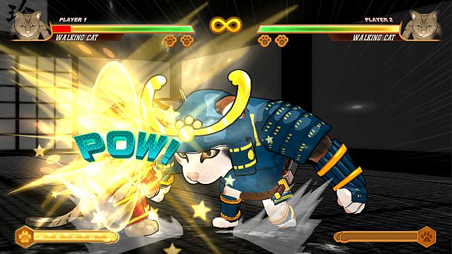 Fight Of Animals - Samurai Costume/Walking Cat