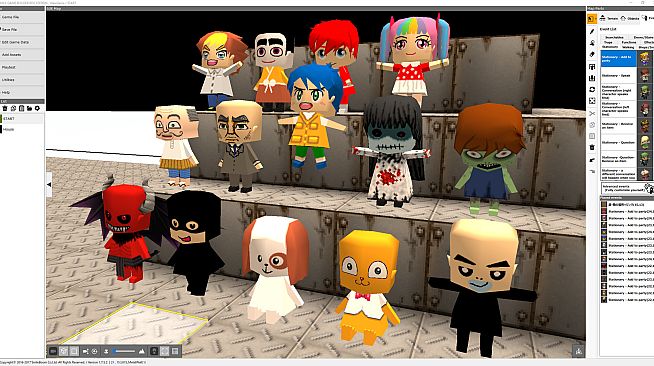 SMILE GAME BUILDER 3D Character Editor
