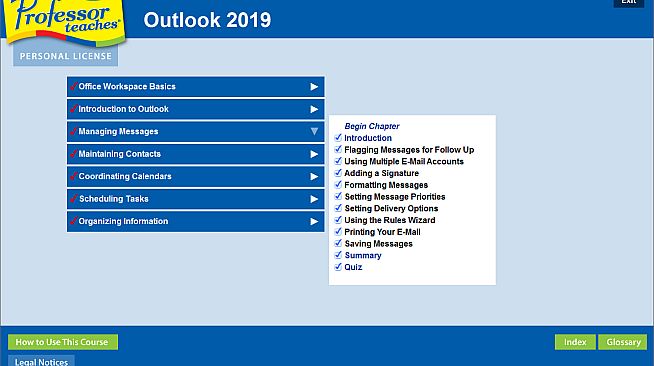 Professor Teaches Outlook 2019
