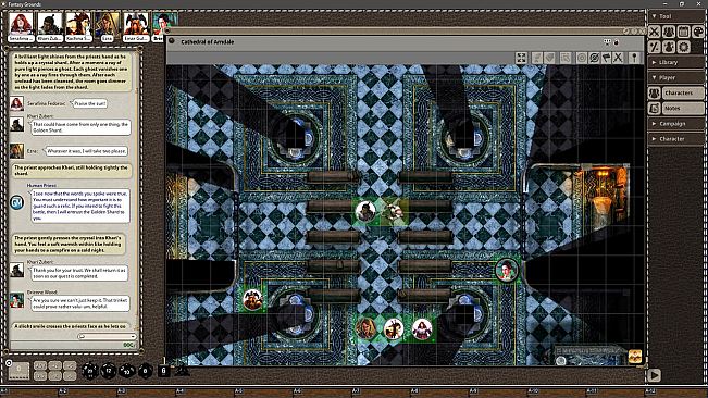 Fantasy Grounds - Black Scrolls Cathedral (Map Tiles Pack)