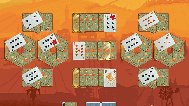 Solitaire Match 2 Cards. Thanksgiving Day