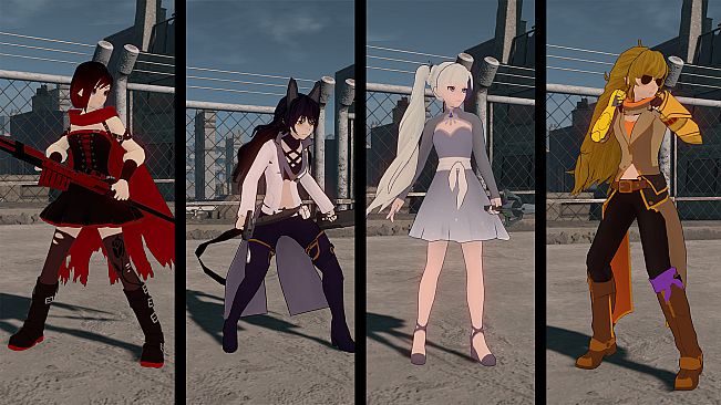RWBY: Grimm Eclipse - Team RWBY Timeskip Costume Pack