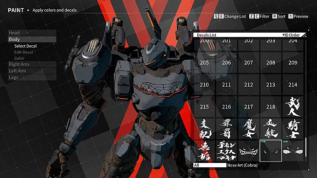 DAEMON X MACHINA - Arsenal Decals Bundle