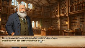 The shadow of the cherry trees