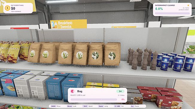 Eat Everything in a Supermarket