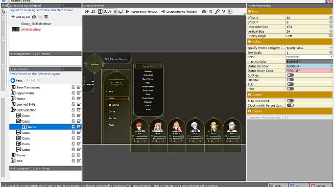 RPG Developer Bakin Layout Data Classy