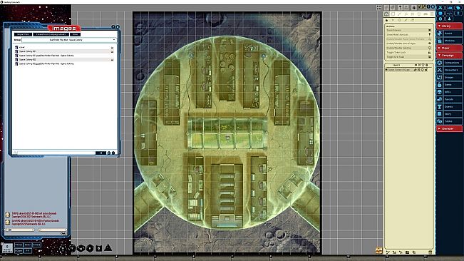 Fantasy Grounds - Starfinder RPG - FlipMat - Space Colony