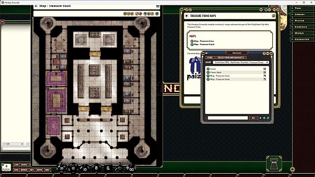 Fantasy Grounds - Pathfinder RPG - Pathfinder Flip-Mat: Treasure Trove