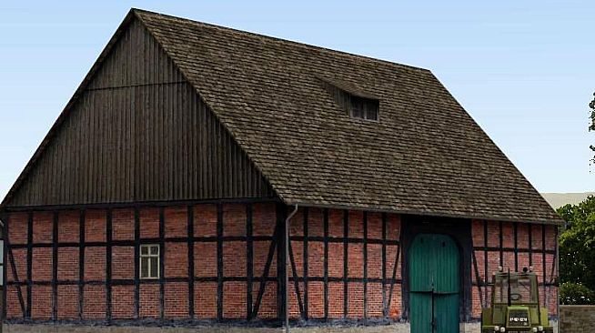 Modelset 1 - Railstation, Houses, Barn