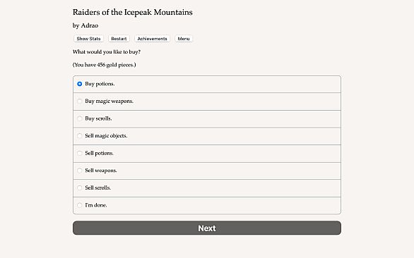 Raiders of the Icepeak Mountains