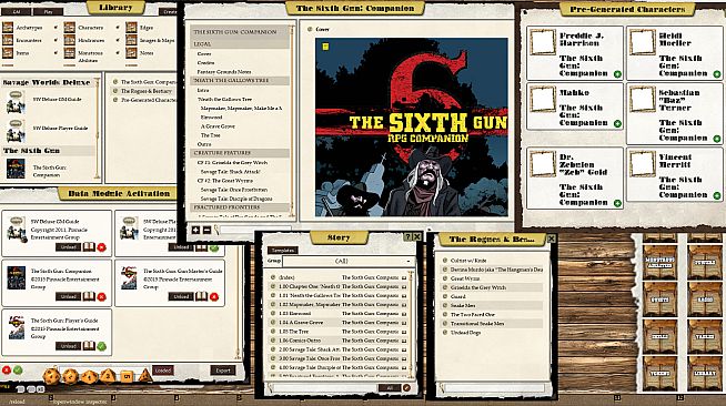 Fantasy Grounds - The Sixth Gun Companion (Savage Worlds)