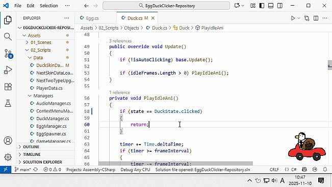 My Eggduck (Desktop Random Idle Clicker)