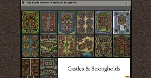 Fantasy Grounds - Paths to Adventure: Castles and Strongholds (Map Packs)