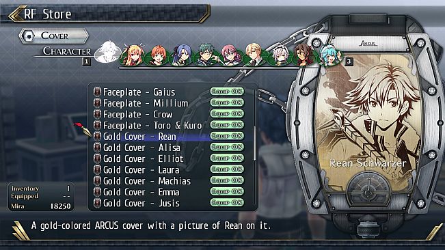 The Legend of Heroes: Trails of Cold Steel II - All Arcus Covers