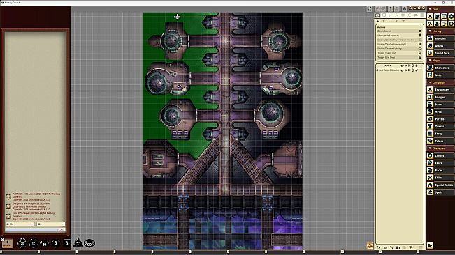 Fantasy Grounds - Starfinder RPG - Starfinder Flip-Mat - Drift Crisis