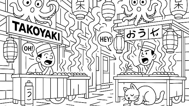 100 Cats Lost In Japan Find & Color