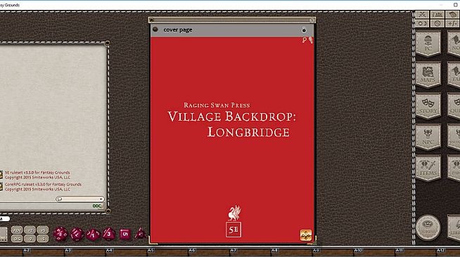 Fantasy Grounds - Village Backdrop : Longbridge (5E)