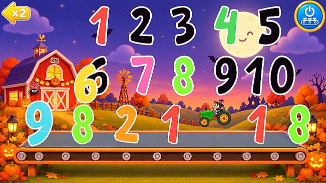 123 Halloween Early Learning Games for Kids, Toddlers, Babies 1+