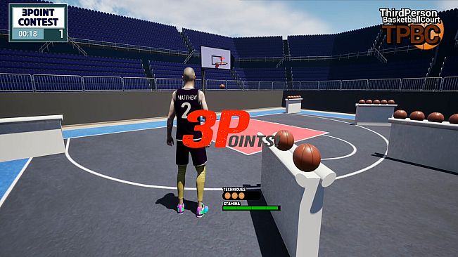 Third Person Basketball Court