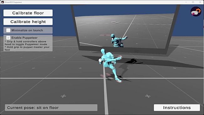 Driver4VR Puppeteer: Full Body Estimation