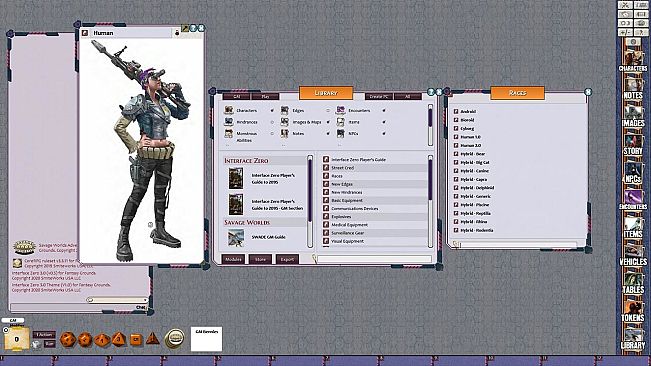 Fantasy Grounds - Interface Zero 3.0 Players Guide to 2095