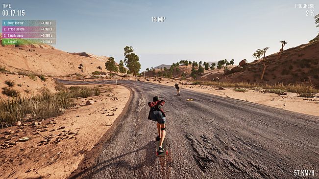 Longboard Skate Downhill Simulator