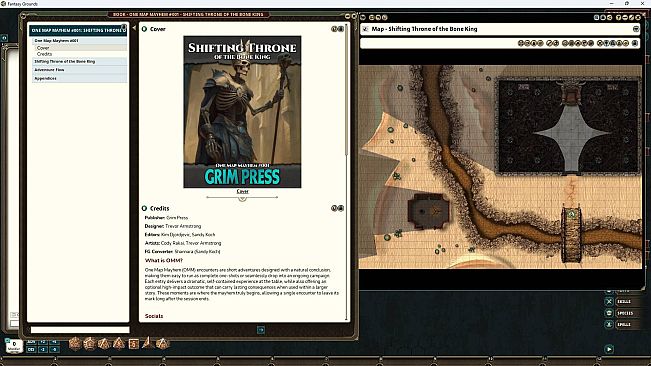 Fantasy Grounds - One Map Mayhem #001 - Shifting Throne of the Bone King