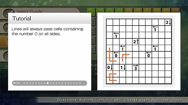 Puzzle by Nikoli W Yajilin