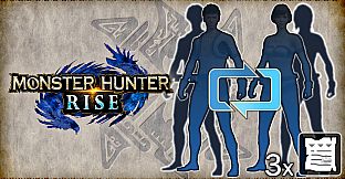 MONSTER HUNTER RISE - Three Character Edit Vouchers