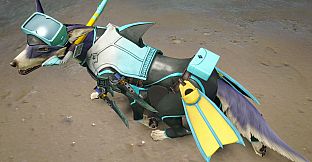 Monster Hunter Rise - "C Summer" Palamute layered armor set